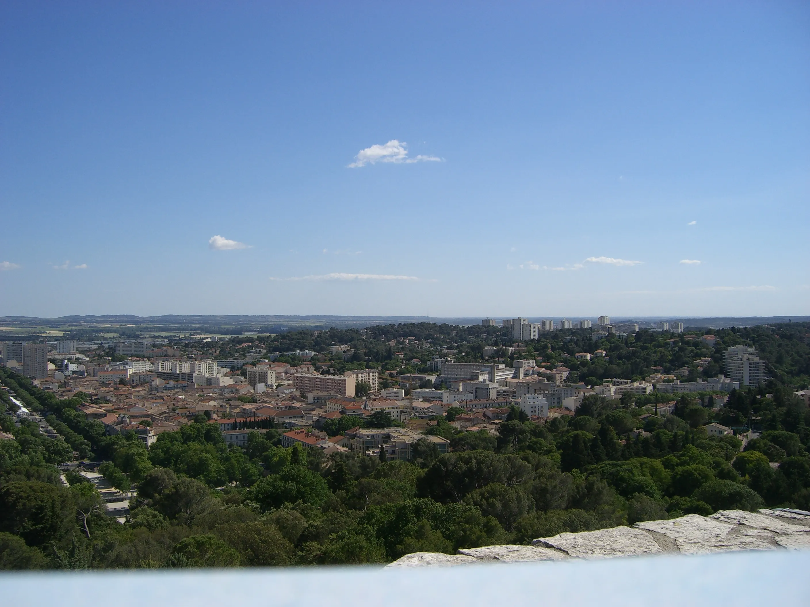 2006 Jun - Panorama view of city Nîmes from Tour Magne - Nîmes